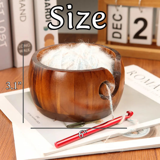 Wooden Yarn Bowl
